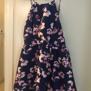 Floral mini cocktail dress